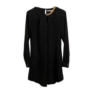 RACHEL Rachel Roy Black Long Sleeve Dress/Top with Pockets |Size:XS|